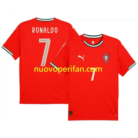 Maglie da Calcio Portogallo RONALDO 7 Uomo Prima Tenuta 2025 Maniche Corte