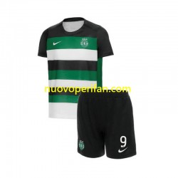 Maglie da Calcio Sporting CP Gyokeres 9 Bambino Prima Tenuta 2024-2025 Maniche Corte