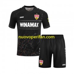 Maglie da Calcio VfB Stuttgart Bambino Alternativa Tenuta 2024-2025 Maniche Corte