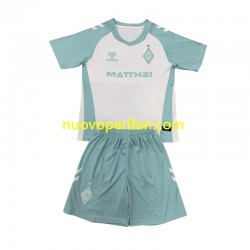Maglie da Calcio Werder Bremen Bambino Trasferta Tenuta 2024-2025 Maniche Corte