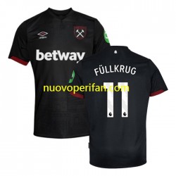 Maglie da Calcio West Ham United FULLKRUG 11 Uomo Trasferta Tenuta 2024-2025 Maniche Corte