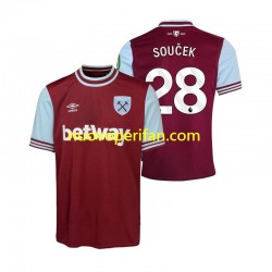Maglie da Calcio West Ham United SOUCEK 28 Uomo Prima Tenuta 2024-2025 Maniche Corte