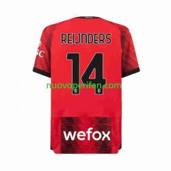 Maglie da Calcio AC Milan Tijjani Reijnders 14 Uomo Prima Tenuta 2023-2024 Maniche Corte