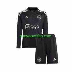 Maglie da Calcio AFC Ajax Portiere Bambino Alternativa Tenuta 2023-2024 Maniche Lunghe