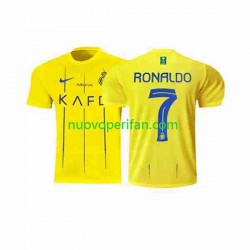 Maglie da Calcio Al-Nassr Ronaldo 7 Uomo Prima Tenuta 2023-2024 Maniche Corte