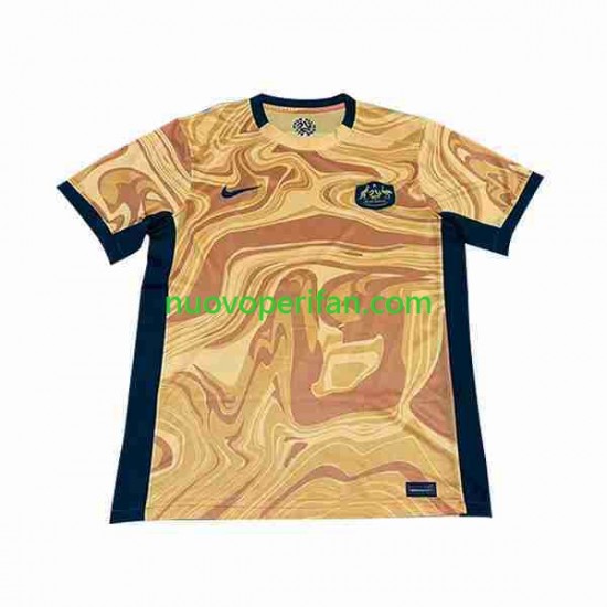 Maglie da Calcio Australia Uomo Prima Tenuta 2023-2024 Maniche Corte
