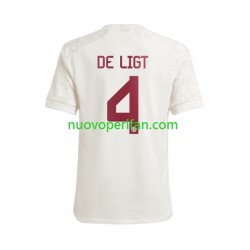 Maglie da Calcio FC Bayern München Matthijs de Ligt 4 Uomo Alternativa Tenuta 2023-2024 Maniche Corte