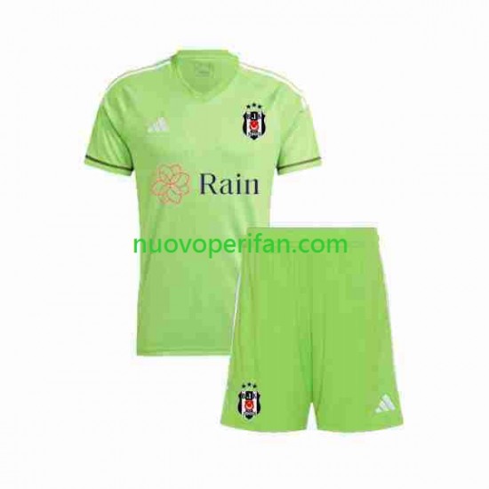 Maglie da Calcio Besiktas Portiere Bambino Trasferta Tenuta 2023-2024 Maniche Corte