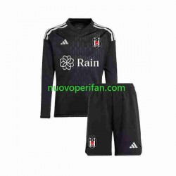 Maglie da Calcio Besiktas Portiere Bambino Prima Tenuta 2023-2024 Maniche Lunghe