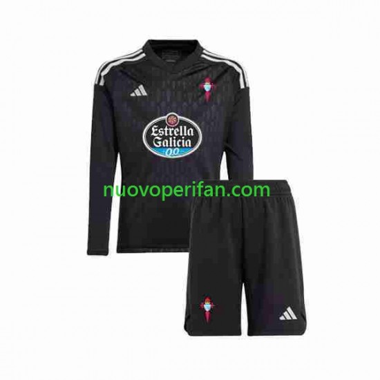 Maglie da Calcio Celta de Vigo Portiere Bambino Trasferta Tenuta 2023-2024 Maniche Lunghe