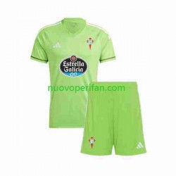 Maglie da Calcio Celta de Vigo Portiere Bambino Prima Tenuta 2023-2024 Maniche Corte