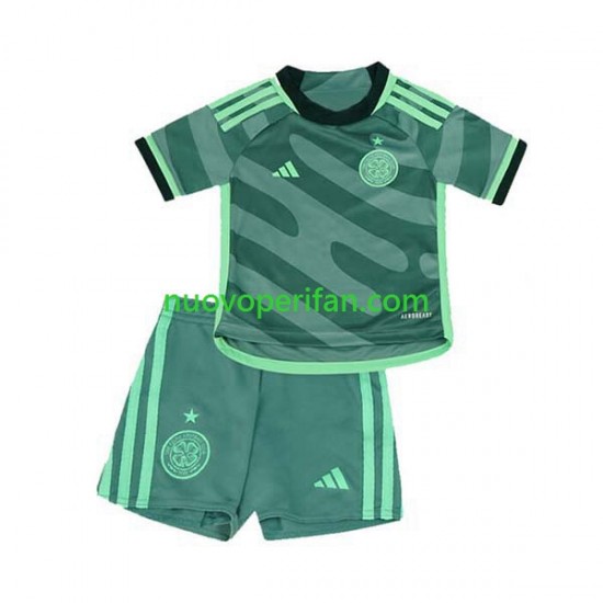 Maglie da Calcio Celtic Bambino Alternativa Tenuta 2023-2024 Maniche Corte