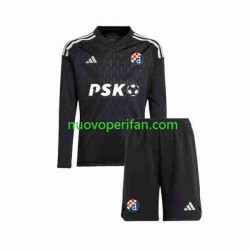 Maglie da Calcio Dinamo Zagreb Portiere Bambino Trasferta Tenuta 2023-2024 Maniche Lunghe