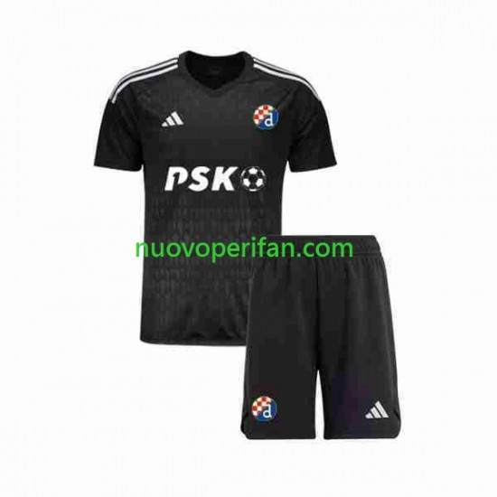 Maglie da Calcio Dinamo Zagreb Portiere Bambino Trasferta Tenuta 2023-2024 Maniche Corte