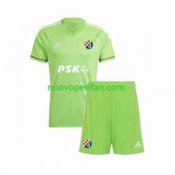 Maglie da Calcio Dinamo Zagreb Portiere Bambino Prima Tenuta 2023-2024 Maniche Corte