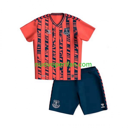Maglie da Calcio Everton Bambino Trasferta Tenuta 2023-2024 Maniche Corte