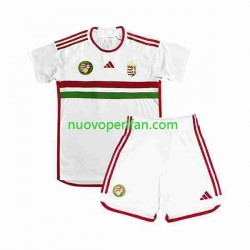 Maglie da Calcio Hungray Bambino Trasferta Tenuta 2022 Maniche Corte