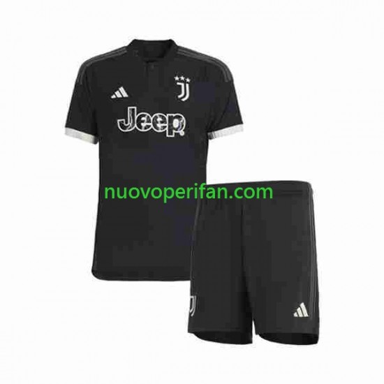 Maglie da Calcio Juventus Bambino Alternativa Tenuta 2023-2024 Maniche Corte