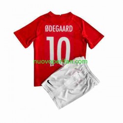 Maglie da Calcio Norvegia ODEGAARD 10 Bambino Prima Tenuta 2022 Maniche Corte