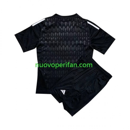 Maglie da Calcio Real Madrid Portiere Bambino Trasferta Tenuta 2023-2024 Maniche Corte