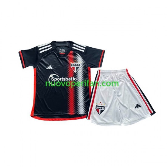 Maglie da Calcio Sao Paulo Bambino Alternativa Tenuta 2023-2024 Maniche Corte