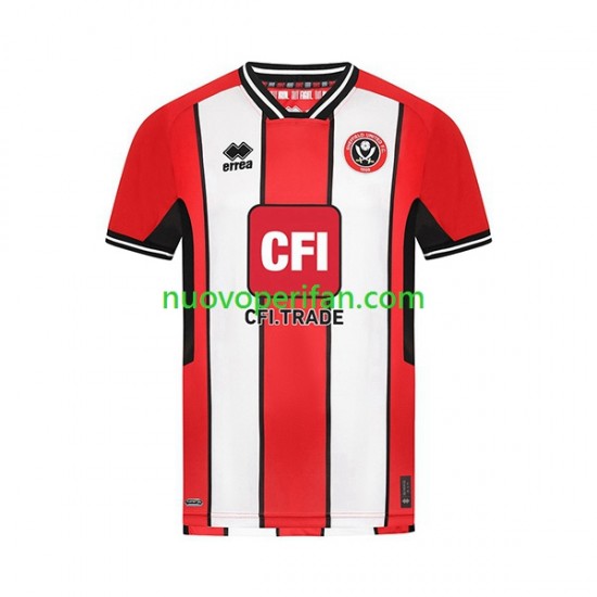Maglie da Calcio Sheffield United Uomo Prima Tenuta 2023-2024 Maniche Corte