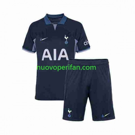 Maglie da Calcio Tottenham Hotspur Bambino Trasferta Tenuta 2023-2024 Maniche Corte