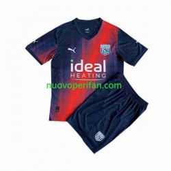 Maglie da Calcio West Bromwich Albion Bambino Alternativa Tenuta 2023-2024 Maniche Corte