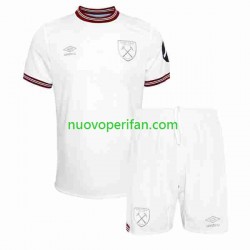 Maglie da Calcio West Ham United Bambino Trasferta Tenuta 2023-2024 Maniche Corte