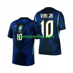Maglie da Calcio Brasile Vinicius Junior 10 Uomo Trasferta Tenuta Mondiali 2026 Maniche Corte