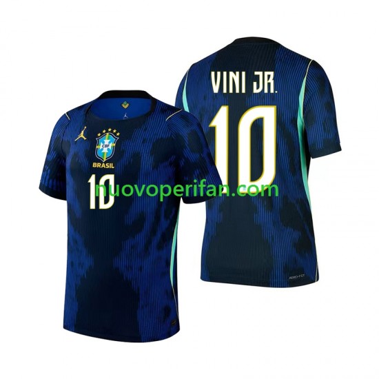Maglie da Calcio Brasile Vinicius Junior 10 Uomo Trasferta Tenuta Mondiali 2026 Maniche Corte