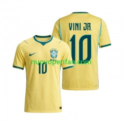 Maglie da Calcio Brasile Vinicius Junior 10 Uomo Prima Tenuta Mondiali 2026 Maniche Corte