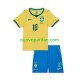 Maglie da Calcio Brasile Vinicius Junior 10 Bambino Prima Tenuta Mondiali 2026 Maniche Corte