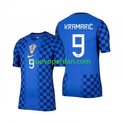 Maglie da Calcio Croazia Andrej Kramaric 9 Uomo Trasferta Tenuta Mondiali 2026 Maniche Corte