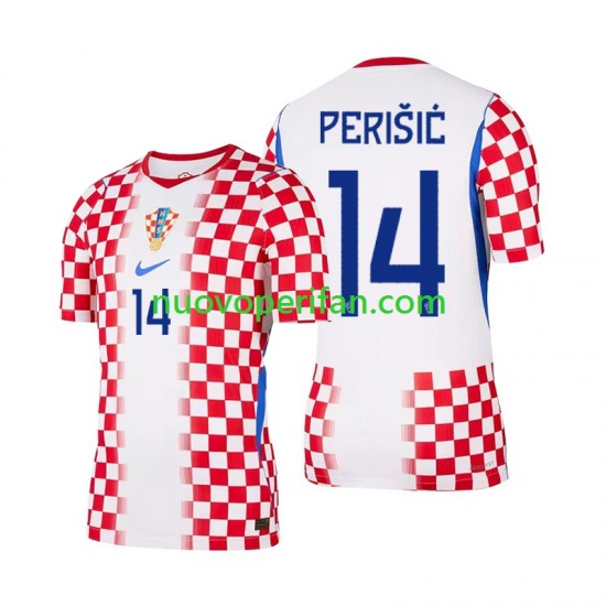 Maglie da Calcio Croazia Ivan Perisic 14 Uomo Prima Tenuta Mondiali 2026 Maniche Corte