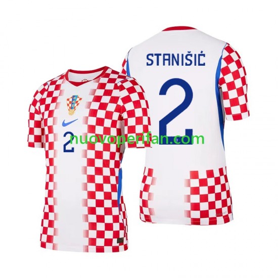 Maglie da Calcio Croazia Josip Stanisic 2 Uomo Prima Tenuta Mondiali 2026 Maniche Corte