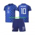 Maglie da Calcio Croazia Modrić Luka 10 Bambino Trasferta Tenuta Mondiali 2026 Maniche Corte