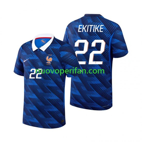 Maglie da Calcio Francia Hugo Ekitike 22 Uomo Prima Tenuta Mondiali 2026 Maniche Corte