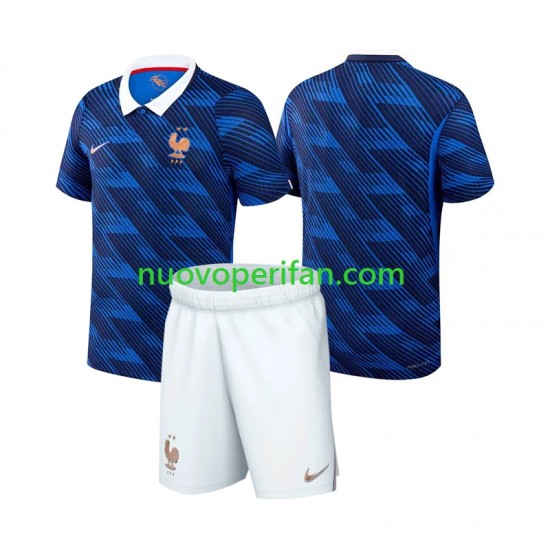 Maglie da Calcio Francia Bambino Prima Tenuta Mondiali 2026 Maniche Corte