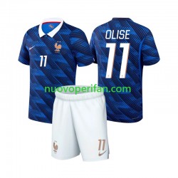 Maglie da Calcio Francia Michael Olise 11 Bambino Prima Tenuta Mondiali 2026 Maniche Corte