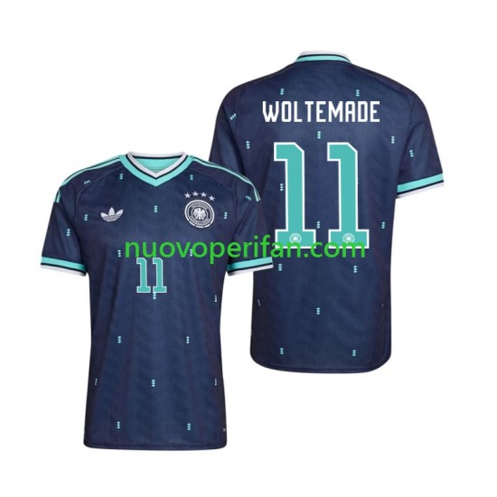 Maglie da Calcio Germania Nick Woltemade 11 Uomo Trasferta Tenuta Mondiali 2026 Maniche Corte