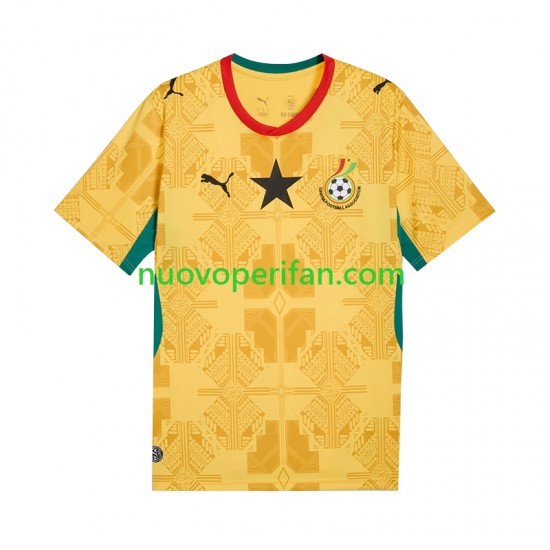Maglie da Calcio Ghana Uomo Trasferta Tenuta Mondiali 2026 Maniche Corte