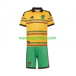 Maglie da Calcio Giamaica Bambino Prima Tenuta Mondiali 2026 Maniche Corte