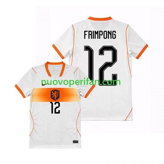 Maglie da Calcio Paesi Bassi Jeremie Frimpong 12 Uomo Trasferta Tenuta Mondiali 2026 Maniche Corte