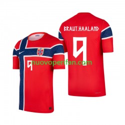 Maglie da Calcio Norvegia Erling Haaland 9 Uomo Prima Tenuta Mondiali 2026 Maniche Corte
