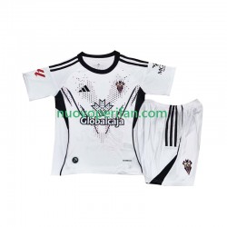 Maglie da Calcio Albacete Bambino Prima Tenuta 2025-2026 Maniche Corte