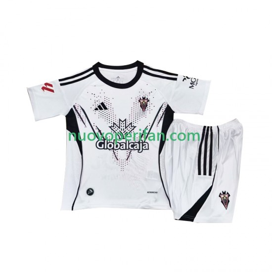 Maglie da Calcio Albacete Bambino Prima Tenuta 2025-2026 Maniche Corte