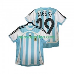 Maglie da Calcio Argentina MESSI 19 Retro Uomo Prima Tenuta 2006 Maniche Corte