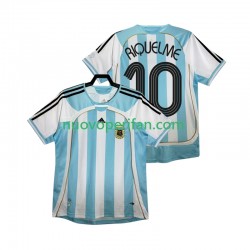 Maglie da Calcio Argentina RIQUELME 10 Retro Uomo Prima Tenuta 2006 Maniche Corte