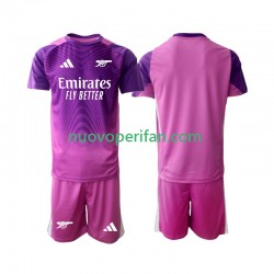 Maglie da Calcio Arsenal Portiere Bambino Alternativa Tenuta 2025-2026 Maniche Corte